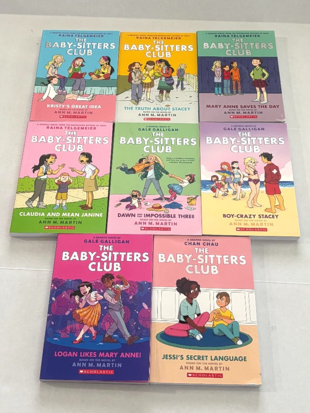 The Baby-Sitters Club Graphic Novel Book Collection #1-5, 7-8, & 12